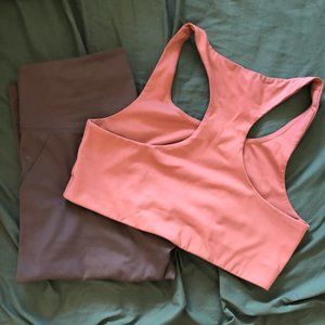 Girlfriend Collective bra and leggings bundle